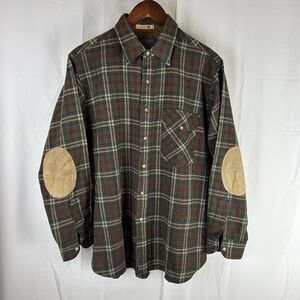 Pendleton Brown Plaid Casual Button Down Shirt